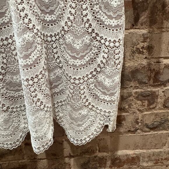 For Love & Lemons White Lace Rosalita Mini Dress Size Small - Picture 8 of 10